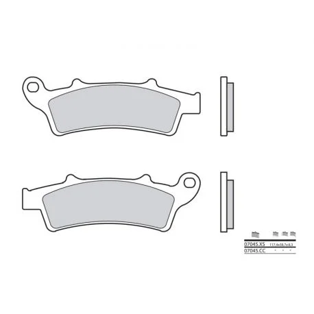 Plaquettes de frein metal fritte Scooter BREMBO 07045XS