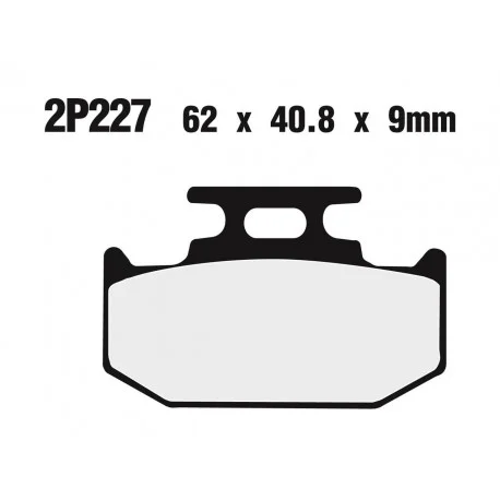 Plaquettes de frein NISSIN Off-Road semi-metallique 2P-227GS