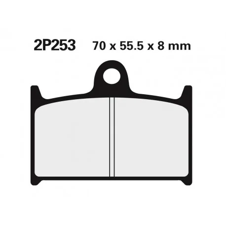 Plaquettes de frein NISSIN route /Off-Road metal fritte – 2P-253ST
