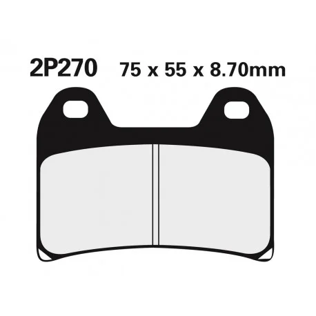 Plaquettes de frein NISSIN route /Off-Road metal fritte – 2P-270ST