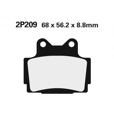 Plaquettes de frein NISSIN route semi-metallique 2P-209NS