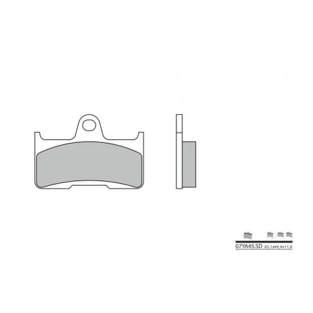 Plaquettes de frein Off-Road metal fritte BREMBO 07YA45SD