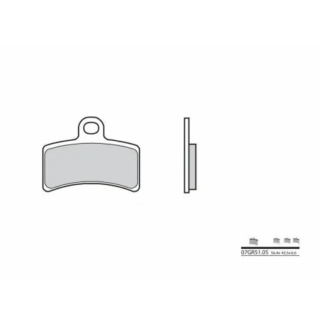 Plaquettes De Frein route carbone ceramique Brembo 07GR5105