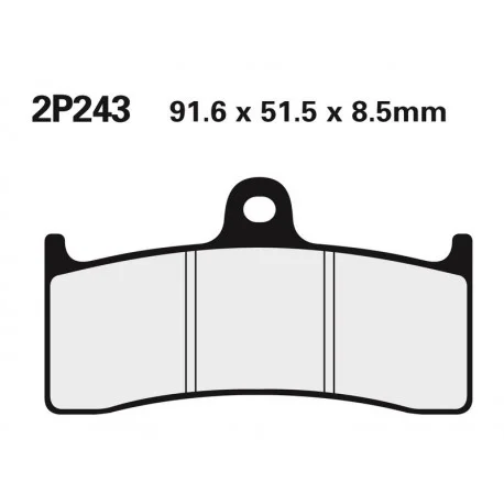Plaquettes de frein route /Off-Road metal fritte NISSIN 2P-243ST