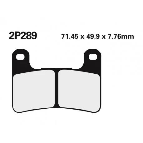 Plaquettes de frein route /Off-Road metal fritte NISSIN 2P-289ST