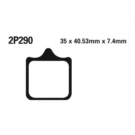 Plaquettes de frein route / Off-Road metal fritte NISSIN 2P-290ST