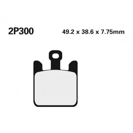 Plaquettes de frein Route /Off-Road metal fritte NISSIN 2P-300ST