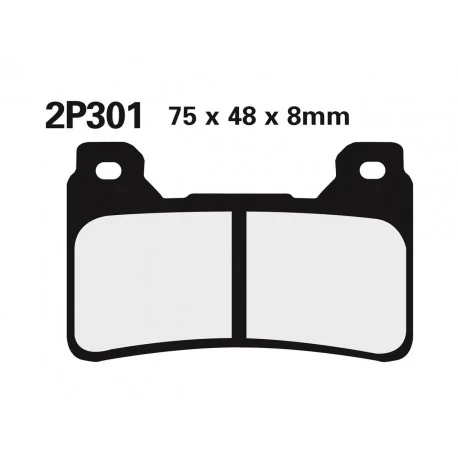 Plaquettes de frein route /Off-Road metal fritte NISSIN 2P-301ST
