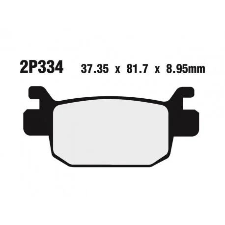 Plaquettes de frein route /Off-Road metal fritte NISSIN 2P-334ST