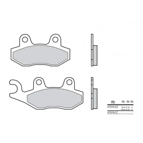 Plaquettes de frein Scooter carbone ceramique BREMBO 07076CC