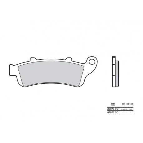Plaquettes de frein Scooter metal fritte BREMBO 07072XS