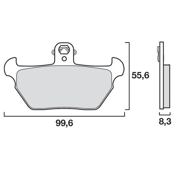 Plaquettes de freins Brembo modéle LA Sinter Métal Fritté Avant Ref : 07BB22LA
