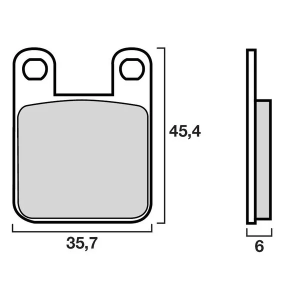 Plaquettes de freins Brembo Organique avant/arrière (selon modèle) Ref : 07BB1235 / 07BB1205