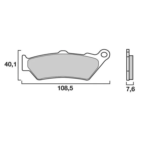 Plaquettes de freins Brembo Organique avant Ref : 07BB0359