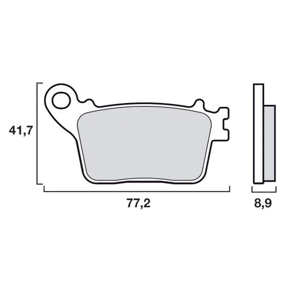 Plaquettes de freins Brembo Sinter Métal Fritté arrière Ref : 07HO59SP