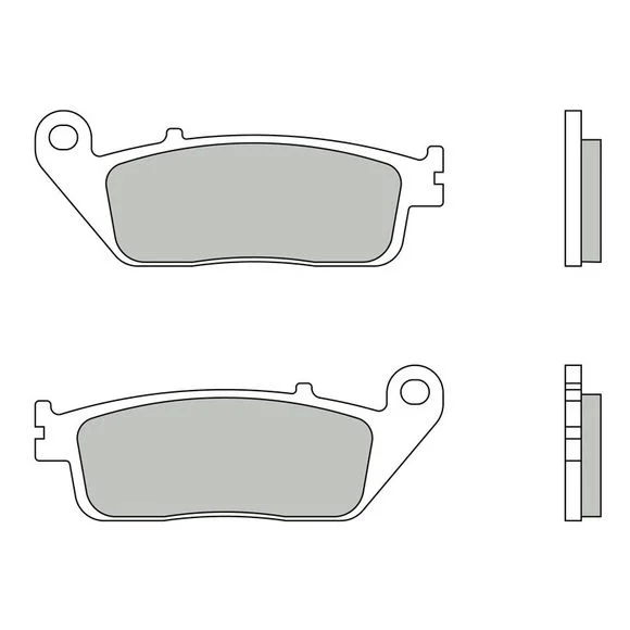 Plaquettes de freins Brembo Sinter Métal Fritté avant/arrière (selon modèle) Ref : 07075XS