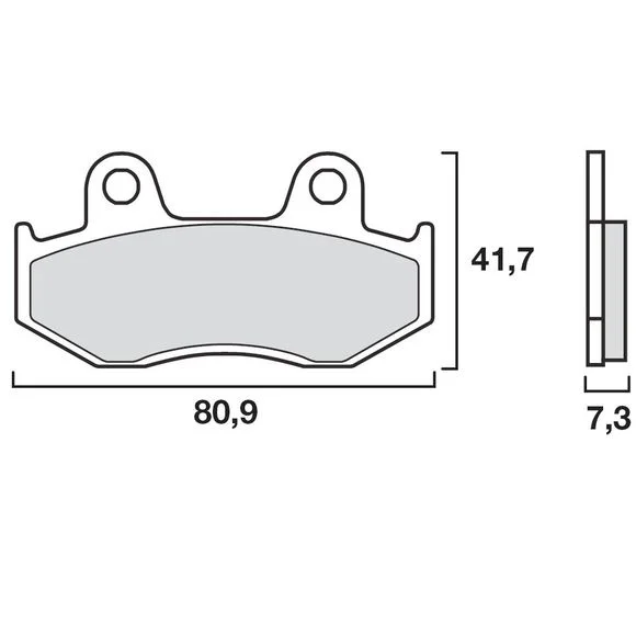 Plaquettes de freins Brembo Sinter Métal Fritté avant Ref : 07HO15SX