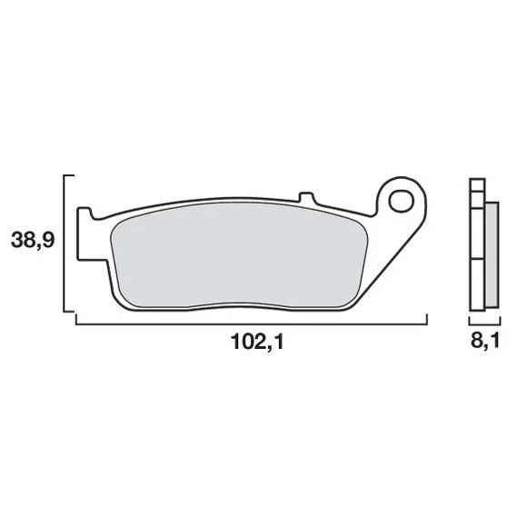 Plaquettes de freins Brembo Sinter Métal Fritté avant Ref : 07HO30SA