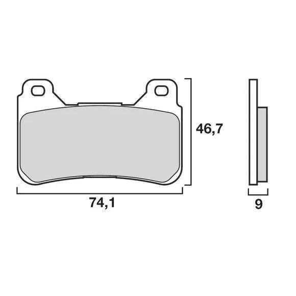 Plaquettes de freins Brembo Sinter Métal Fritté avant Ref : 07HO50SA