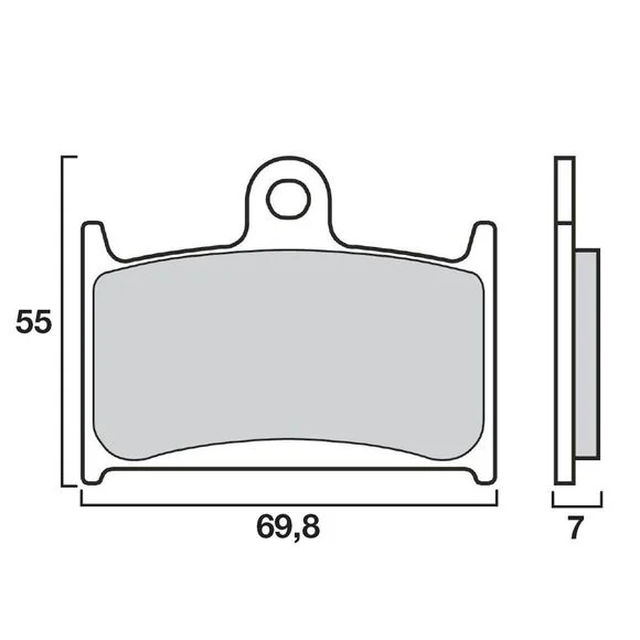 Plaquettes de freins Brembo Sinter Métal Fritté avant Ref : 07SU22SA