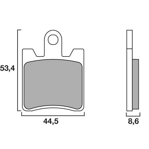 Plaquettes de freins Brembo Sinter Métal Fritté avant Ref : 07YA09SA