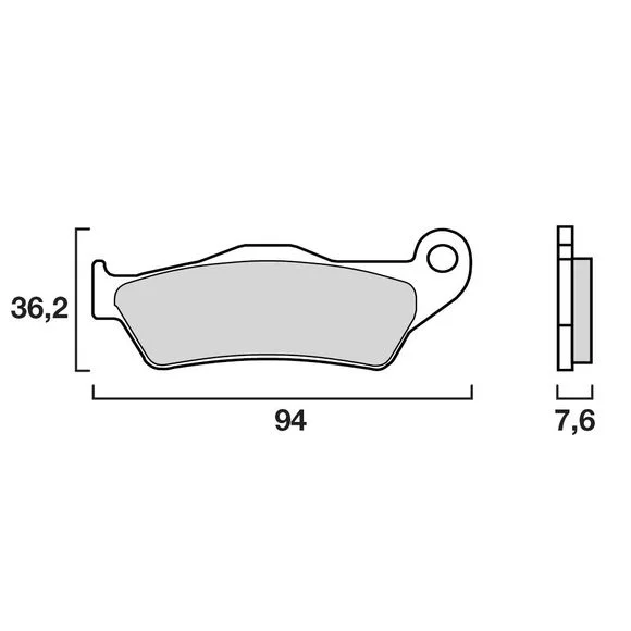 Plaquettes de freins Brembo Sinter Métal Fritté Racing avant/arrière (selon modèle) Ref : 07BB04SX