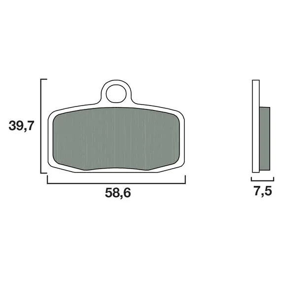 Plaquettes de freins Brembo Sinter Métal Fritté Racing avant Ref : 07GR20SX