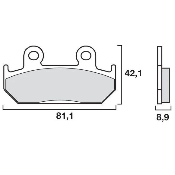 Plaquettes de freins Brembo Sinter Métal Fritté sport avant (Spécial S selon modèle) Ref : 07HO21SR