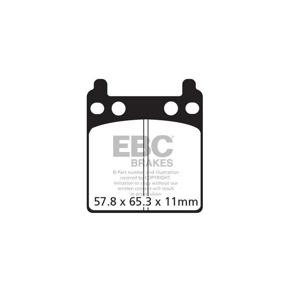 Plaquettes de freins EBC Organique arrière Ref : FA032 / FA32