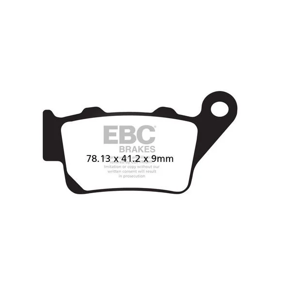 Plaquettes de freins EBC Organique arrière Ref : FA213 / 17220265