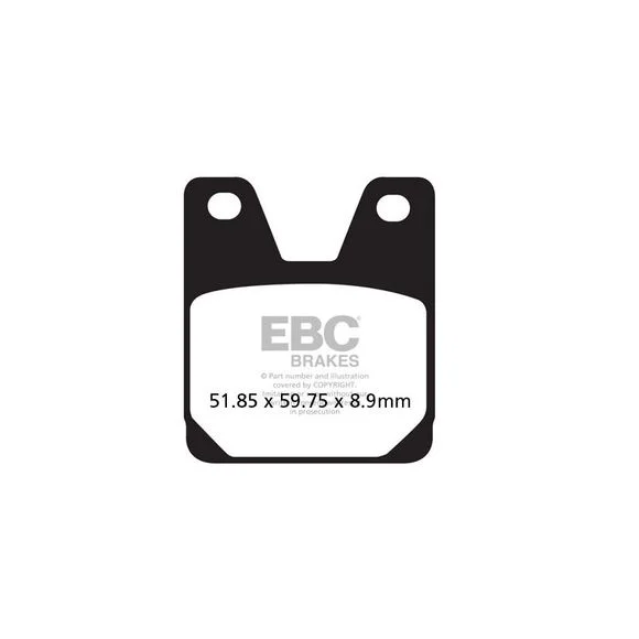Plaquettes de freins EBC Organique arrière Ref : FA267