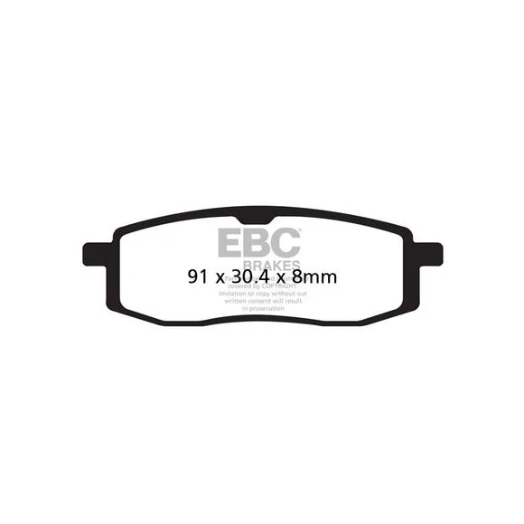 Plaquettes de freins EBC Organique avant Ref : FA105TT / FA105X