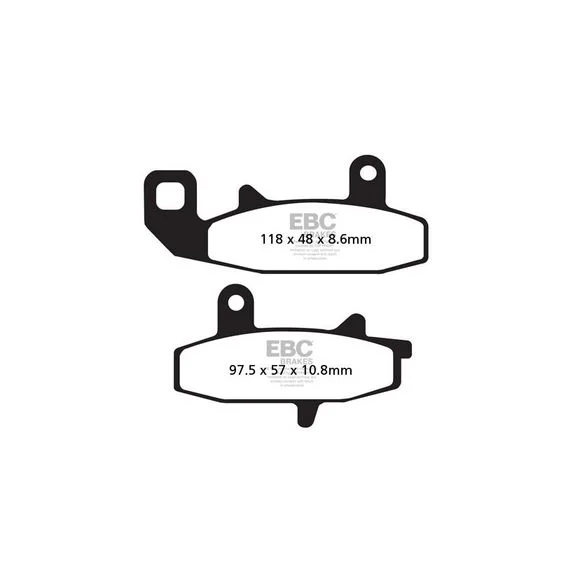 Plaquettes de freins EBC Organique avant Ref : FA147 / 17210204