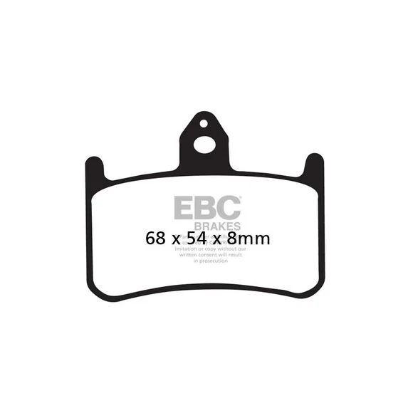 Plaquettes de freins EBC Organique avant Ref : FA187