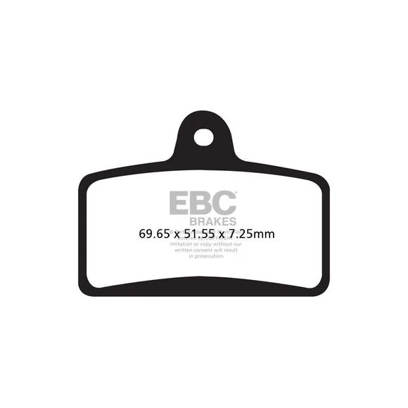Plaquettes de freins EBC Organique avant Ref : FA399 / 17220598