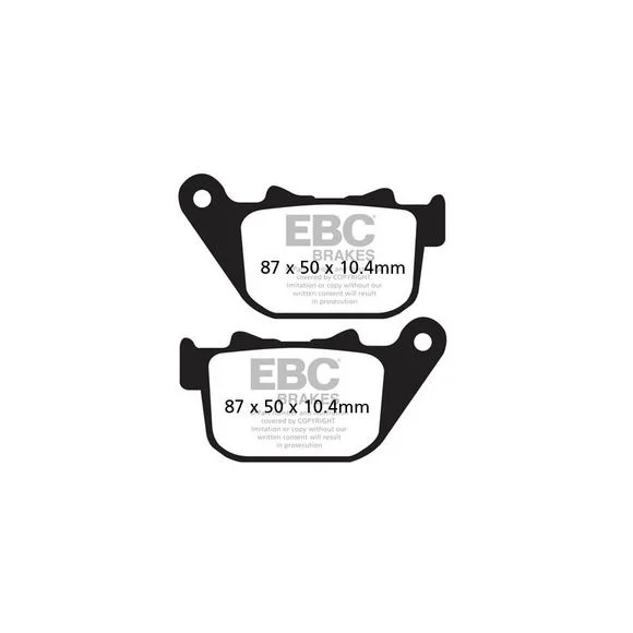 Plaquettes de freins EBC Sinter Métal Fritté arrière Ref : FA387HH / 17210537