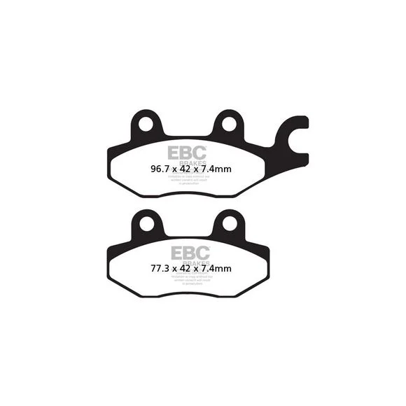 Plaquettes de freins EBC Sinter Métal Fritté avant droitYAMAHA 750 XTZ 750 SUPERTENERE – 1989 – 2000Ref : FA165R