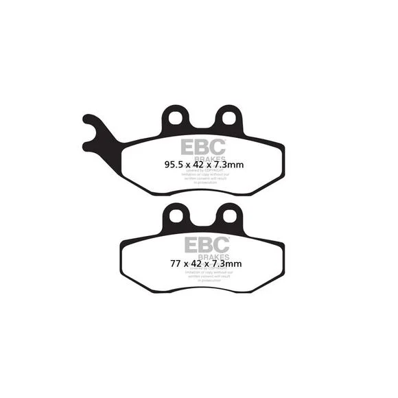 Plaquettes de freins EBC Sinter Métal Fritté avant Ref : FA194HH / 17210210