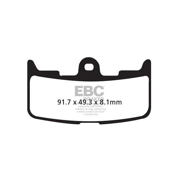 Plaquettes de freins EBC Sinter Métal Fritté avant Ref : FA345HH