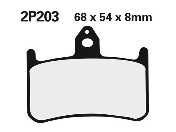 Plaquettes de freins Nissin route /Off-Road métal fritté – 2P-203ST Ref : NI00004A / 1036624