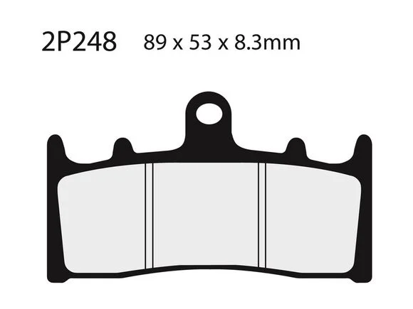 Plaquettes de freins Nissin route /Off-Road métal fritté – 2P-248ST Ref : NI00043A / 1036689