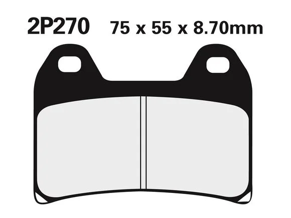Plaquettes de freins Nissin route /Off-Road métal fritté – 2P-270ST Ref : NI00115A / 1036715