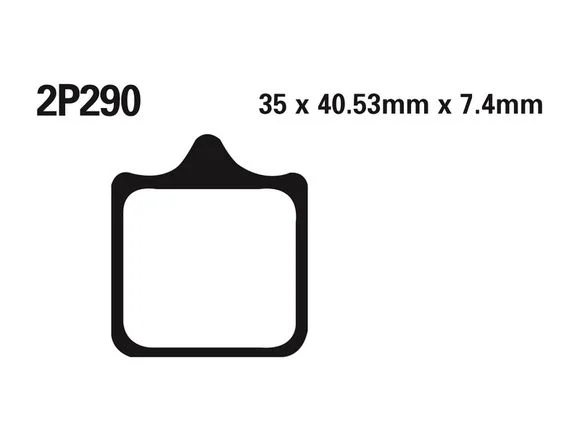 Plaquettes de freins Nissin route /Off-Road métal fritté – 2P-290ST Ref : NI00075A / 1036735