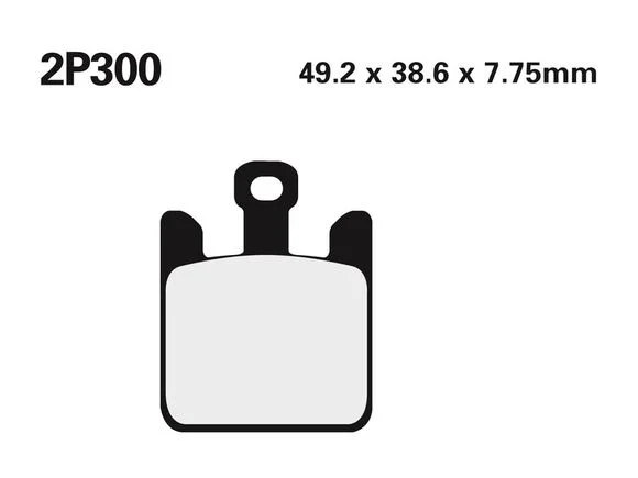 Plaquettes de freins Nissin route /Off-Road métal fritté – 2P-300ST Ref : NI00077A / 1036742