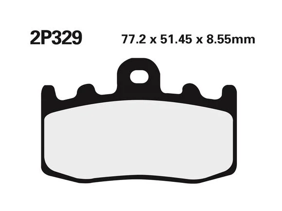 Plaquettes de freins Nissin route /Off-Road métal fritté – 2P-329ST Ref : NI00118A / 1036760