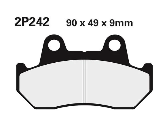 Plaquettes de freins Nissin route semi-métallique – 2P-242NSHONDA 1100 GL 1100 GOLD WING (SC02) – 1982 – 1983Ref : NI00037A / 1036680