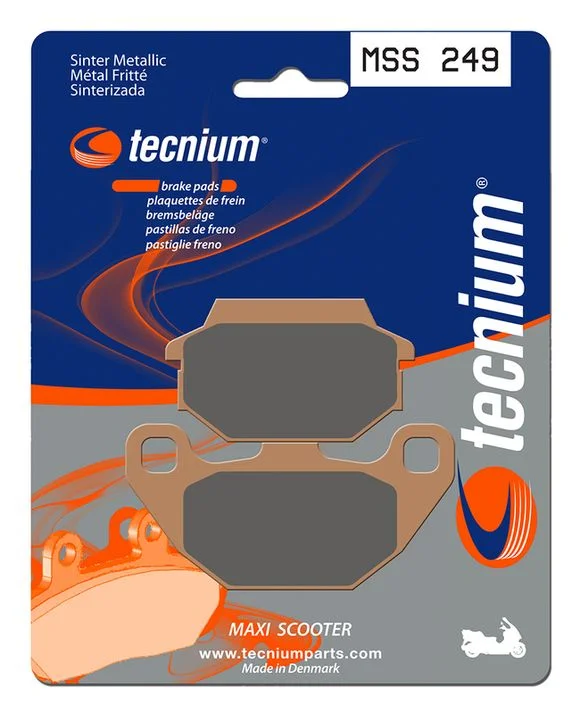 Plaquettes de freins Tecnium Maxi Scooter métal fritté – MSS249 Ref : TE01023A / 1023197