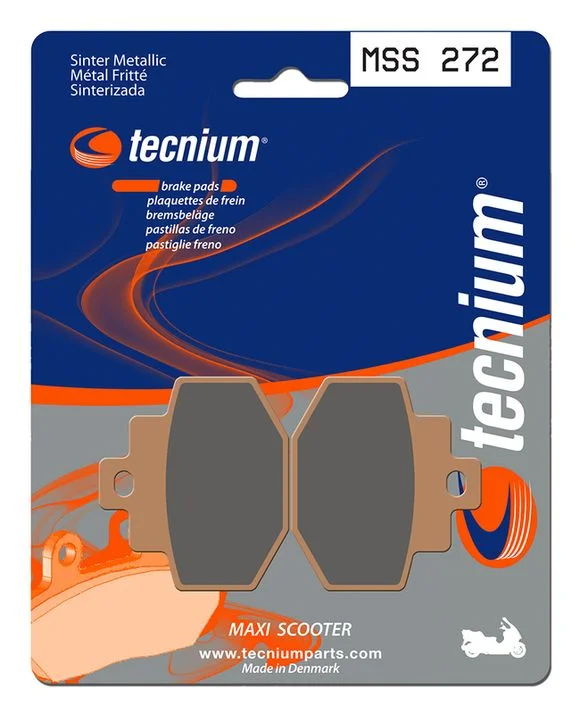Plaquettes de freins Tecnium Maxi Scooter métal fritté – MSS272 Ref : TE01028A / 1023202