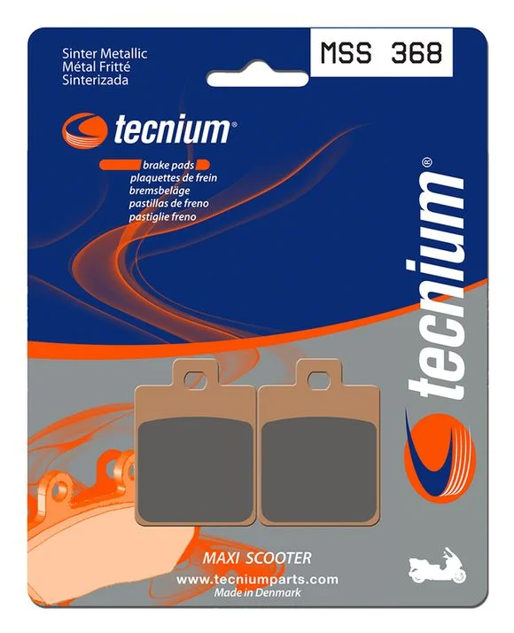 Plaquettes de freins Tecnium Maxi Scooter métal fritté – MSS368 Ref : TE01043A / 1023220