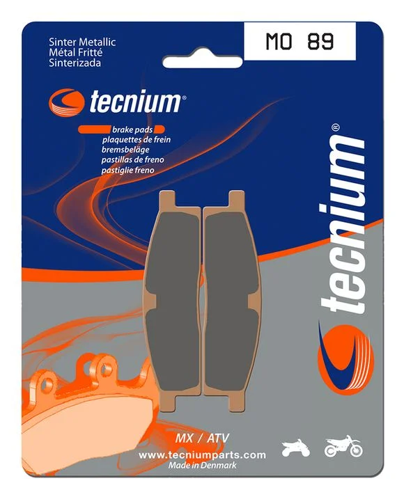 Plaquettes de freins Tecnium MX/Quad métal fritté – MO89 Ref : TE00907A / 1022923